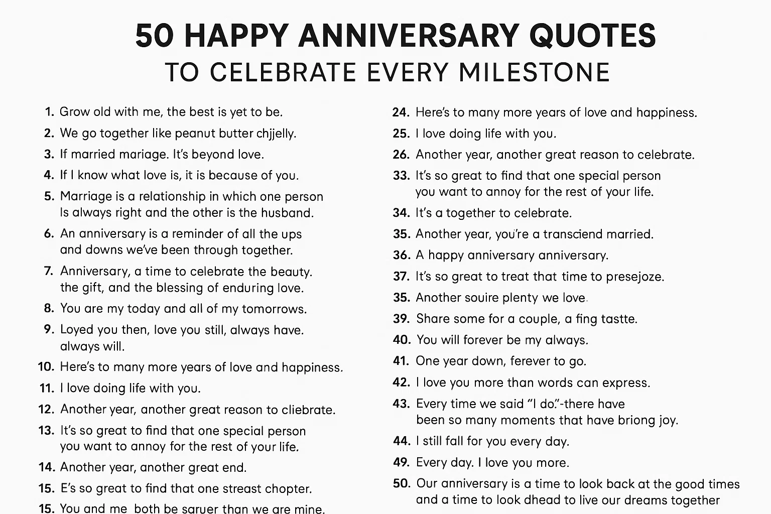 50 Happy Anniversary Quotes to Celebrate Every Milestone