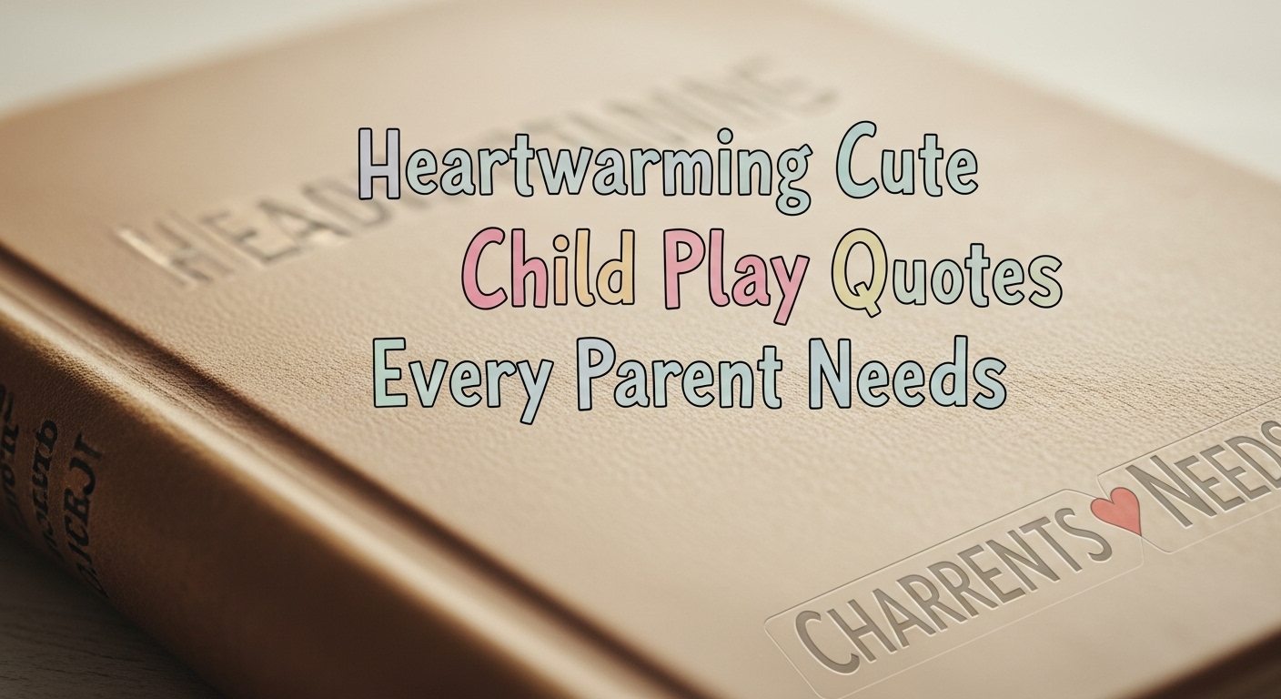 Heartwarming Cute Child Play Quotes Every Parent Needs