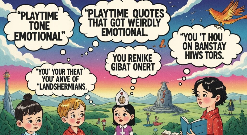 Playtime Quotes That Got Weirdly Emotional