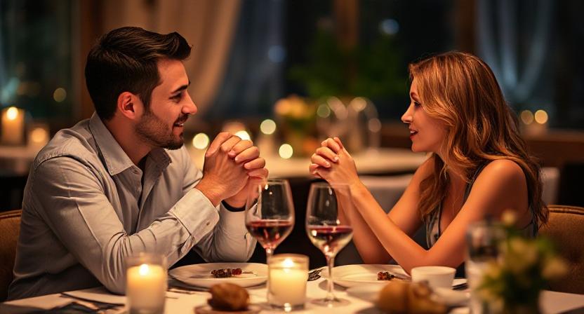 Quiet, romantic evening as a birthday celebration for the couple.