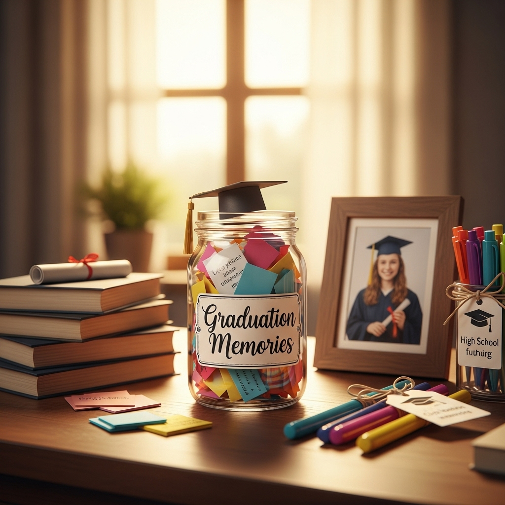inexpensive high school graduation gift ideas with memory jar