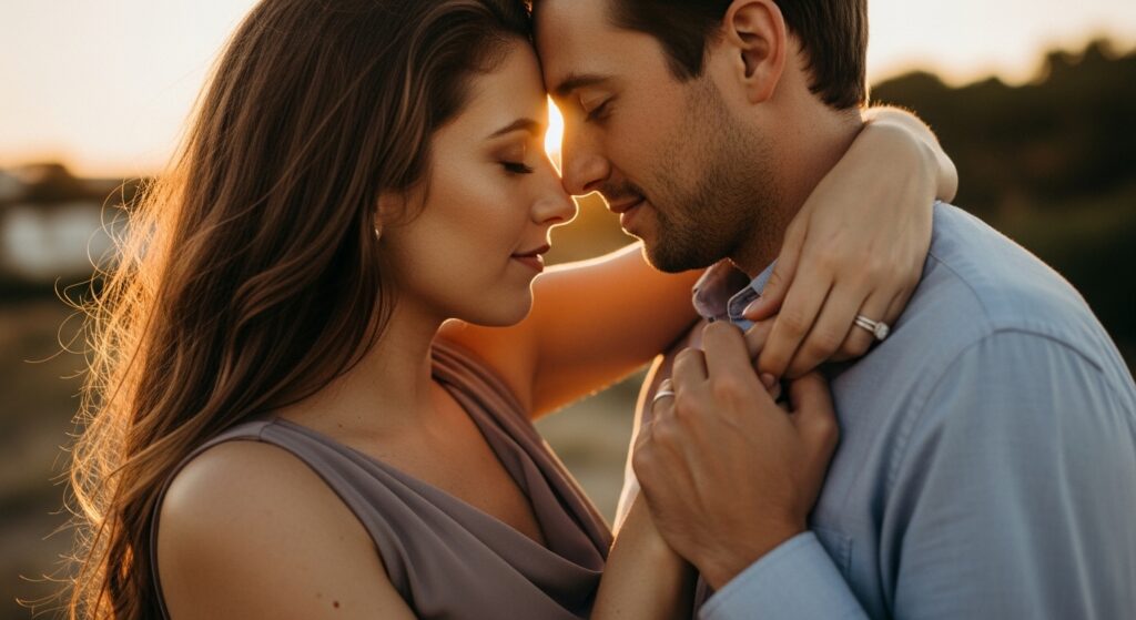 Two people holding each other closely, representing the power of love and connection in life.