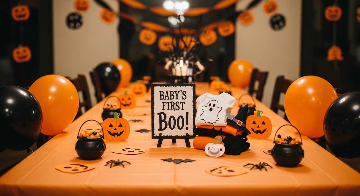 Halloween Baby Shower Decorations on Budget