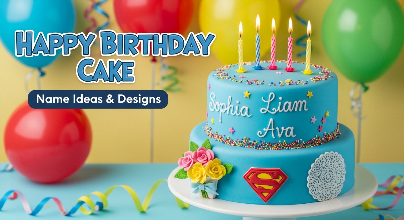 Happy Birthday Cake with Name Ideas & Designs